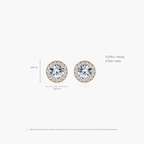 Kolczyki This is Love: złote, białe szafiry, diamenty